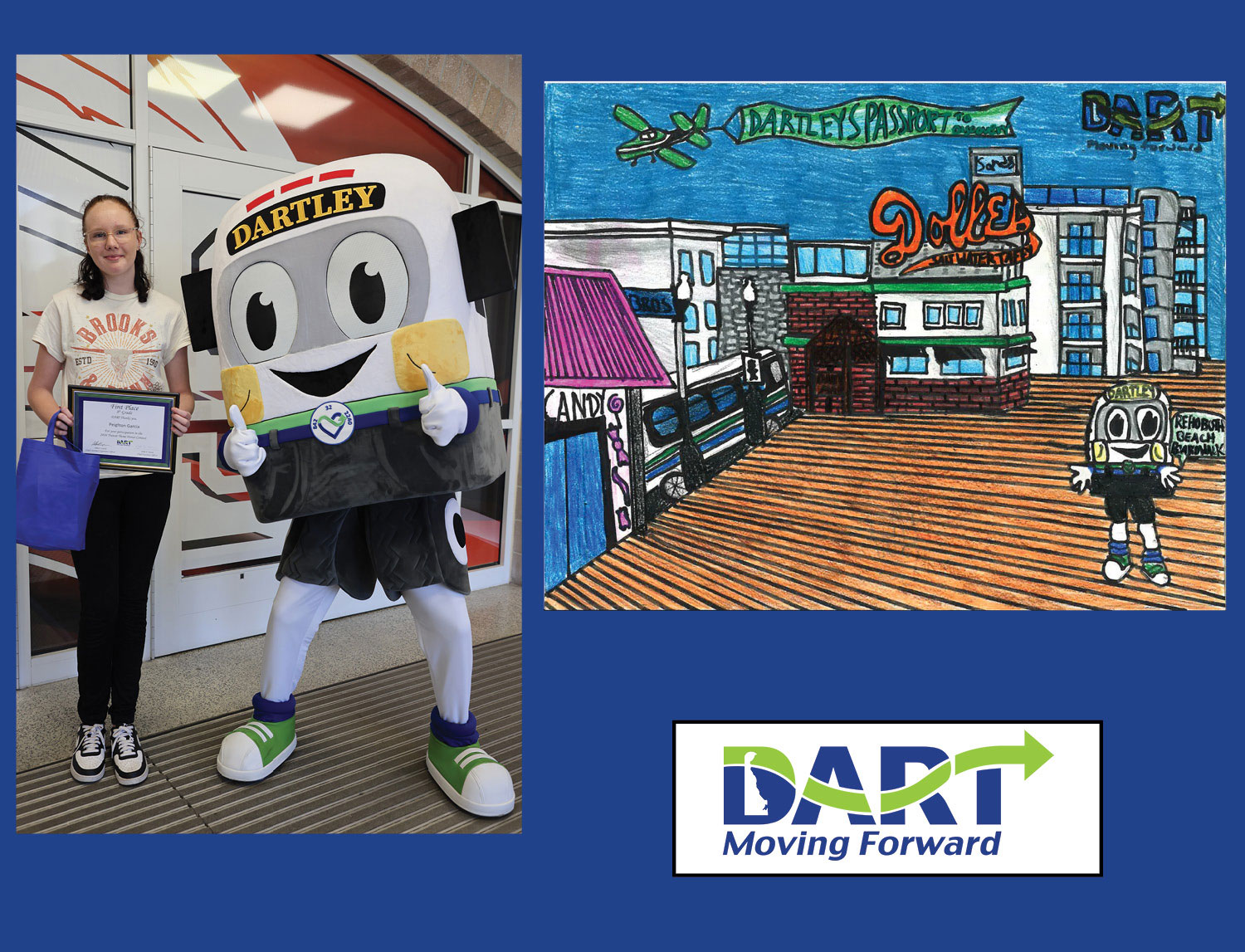 Dart Contest 8th Grade winner - Peighton Garcia - Smyrna Middle School